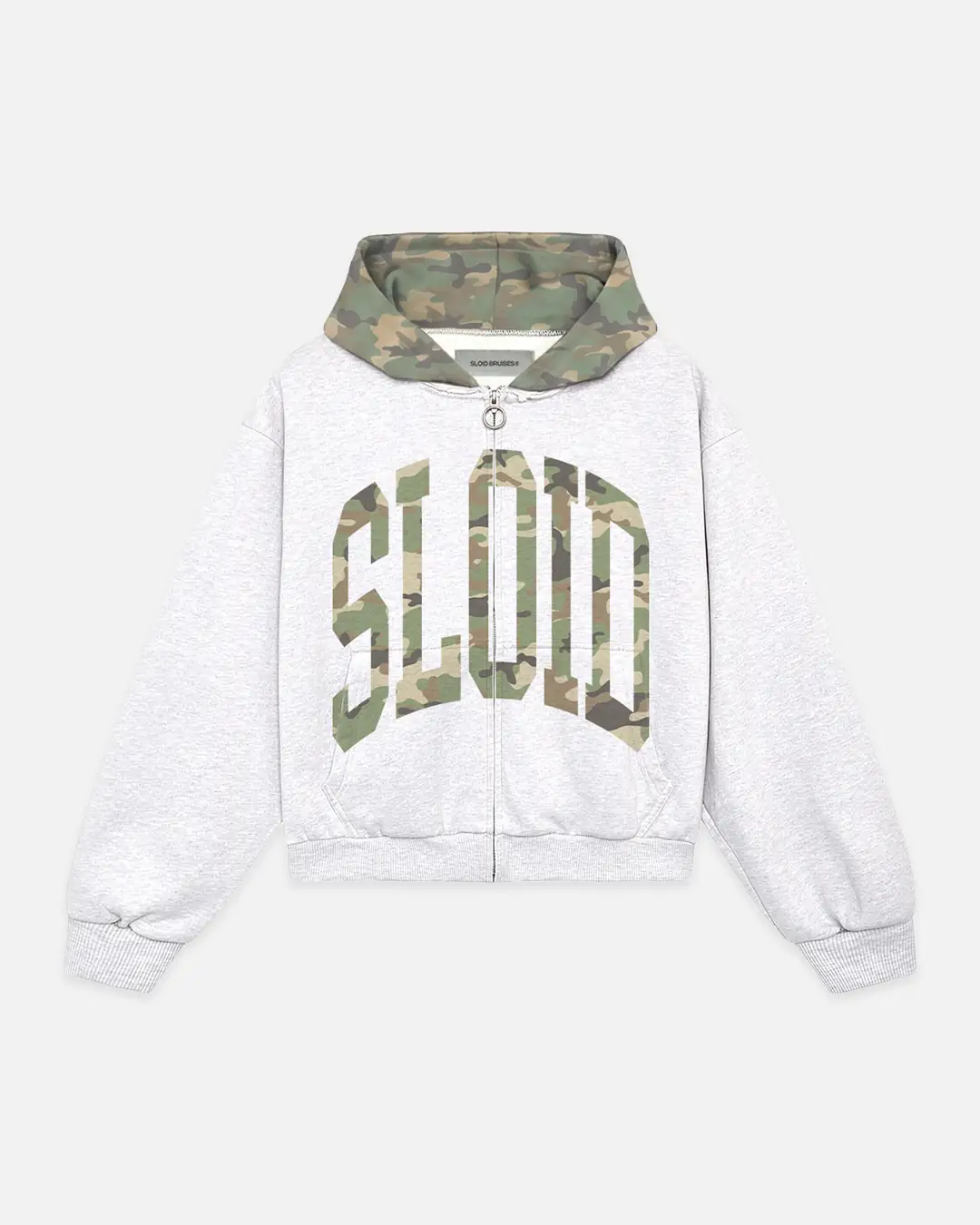 CAMO COLLEGE GREY ZIP-UP