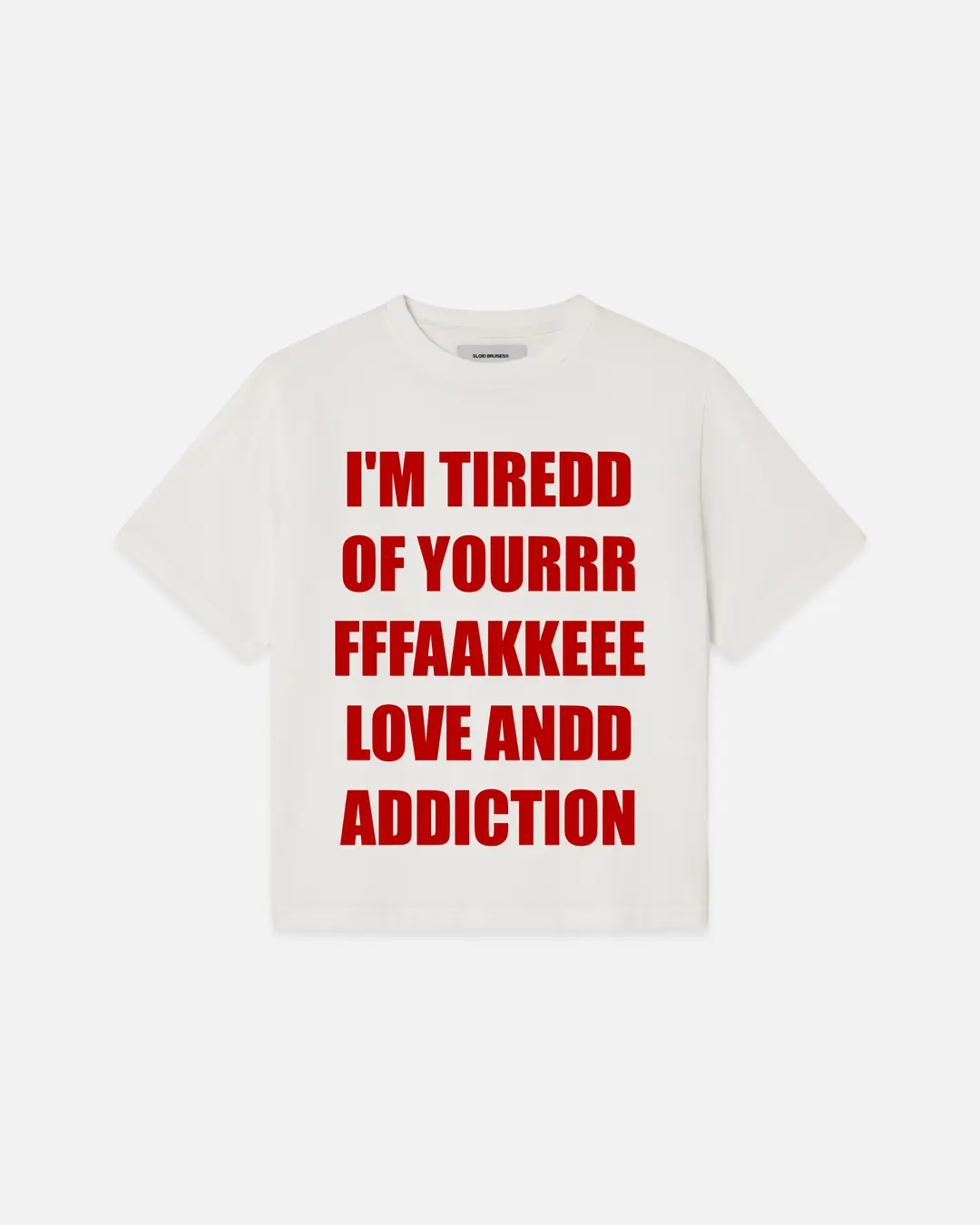 RED FAKELOVE TEE